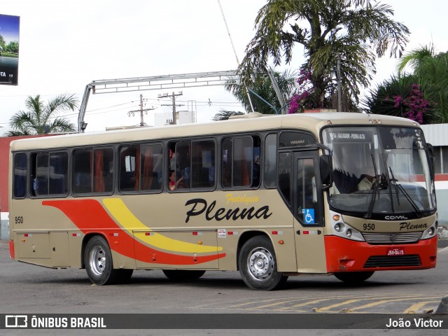 Plenna Transportes e Serviços 950 na cidade de Feira de Santana, Bahia, Brasil, por João Victor. ID da foto: 7930437.