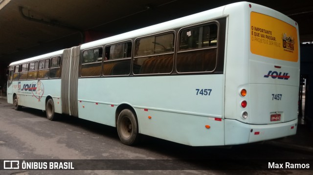 SOUL - Sociedade de Ônibus União Ltda. 7457 na cidade de Porto Alegre, Rio Grande do Sul, Brasil, por Max Ramos. Número da foto: #7927082.