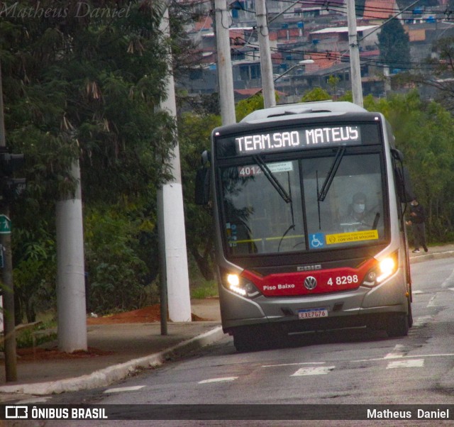 Express Transportes Urbanos Ltda 4 8298 na cidade de São Paulo, São Paulo, Brasil, por Matheus  Daniel. Número da foto: #7930367.