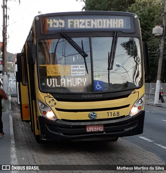 Viação Sul Fluminense 1168 na cidade de Volta Redonda, Rio de Janeiro, Brasil, por Matheus Martins da Silva. Número da foto: #7926994.