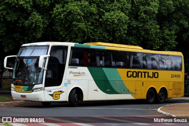 Empresa Gontijo de Transportes 12495 na cidade de Uberaba, Minas Gerais, Brasil, por Matheus Souza. ID da foto: 7930013.