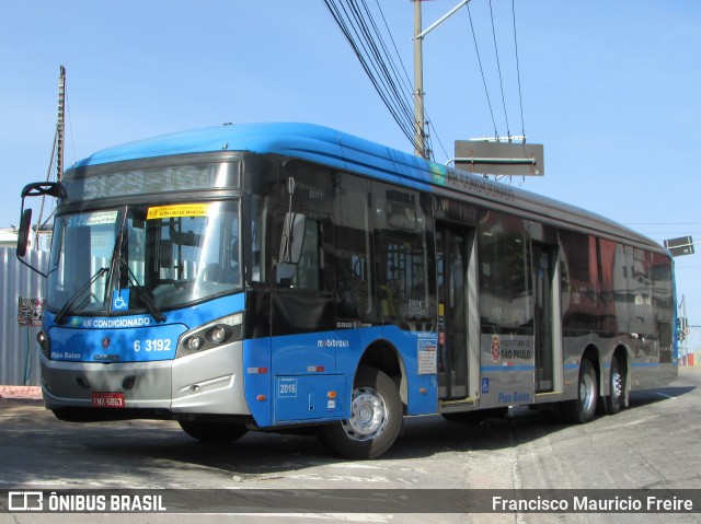 Viação Paratodos > São Jorge > Metropolitana São Paulo > Mobibrasil 6 3192 na cidade de São Paulo, São Paulo, Brasil, por Francisco Mauricio Freire. ID da foto: 7929142.