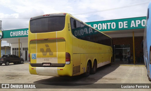 Viação Itapemirim 8705 na cidade de Capim Grosso, Bahia, Brasil, por Luciano Ferreira. ID da foto: 7928414.