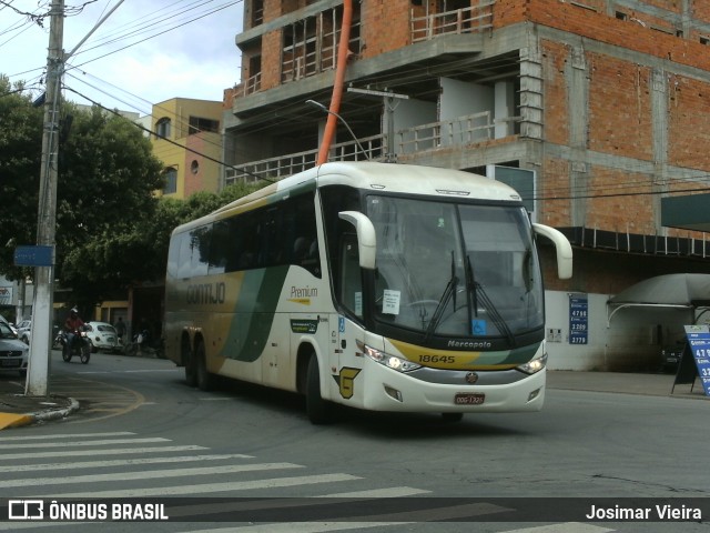 Empresa Gontijo de Transportes 18645 na cidade de Curvelo, Minas Gerais, Brasil, por Josimar Vieira. ID da foto: 7929440.