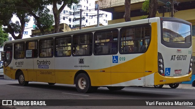 Empresa de Transportes Nova Marambaia AT-66707 na cidade de Belém, Pará, Brasil, por Yuri Ferreira Marinho. ID da foto: 7927198.