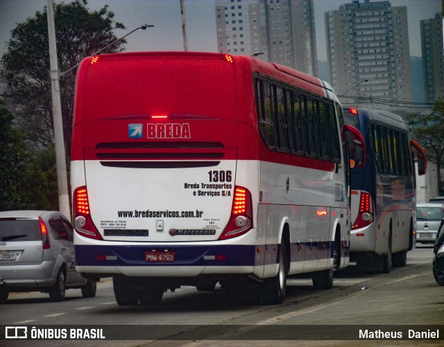 Breda Transportes e Serviços 1306 na cidade de São Paulo, São Paulo, Brasil, por Matheus  Daniel. Número da foto: #7930376.