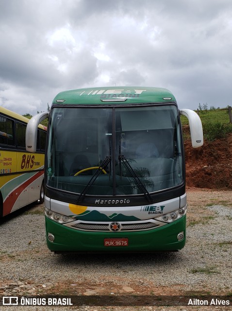 EBT - Expresso Biagini Transportes 9675 na cidade de Oliveira, Minas Gerais, Brasil, por Ailton Alves. ID da foto: 7933186.