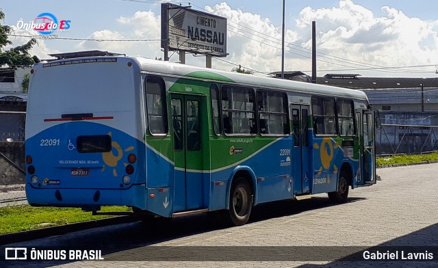 Nova Transporte 22091 na cidade de Cariacica, Espírito Santo, Brasil, por Gabriel Lavnis. Número da foto: #7932916.