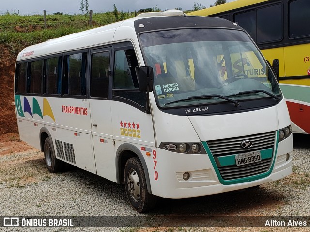 Transpimentas Turismo 970 na cidade de Oliveira, Minas Gerais, Brasil, por Ailton Alves. Número da foto: #7930509.