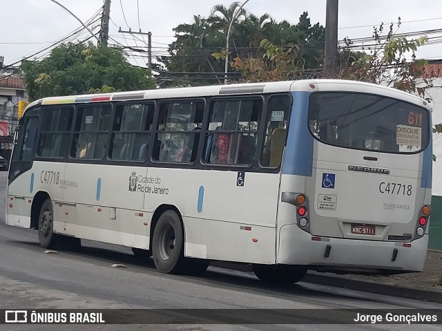 Viação Redentor C47718 na cidade de Rio de Janeiro, Rio de Janeiro, Brasil, por Jorge Gonçalves. Número da foto: #7930490.