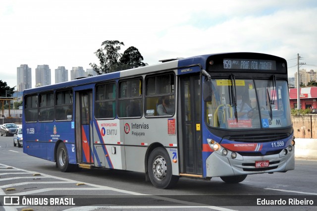 Viação Pirajuçara 11.559 na cidade de Taboão da Serra, São Paulo, Brasil, por Eduardo Ribeiro. ID da foto: 7933081.