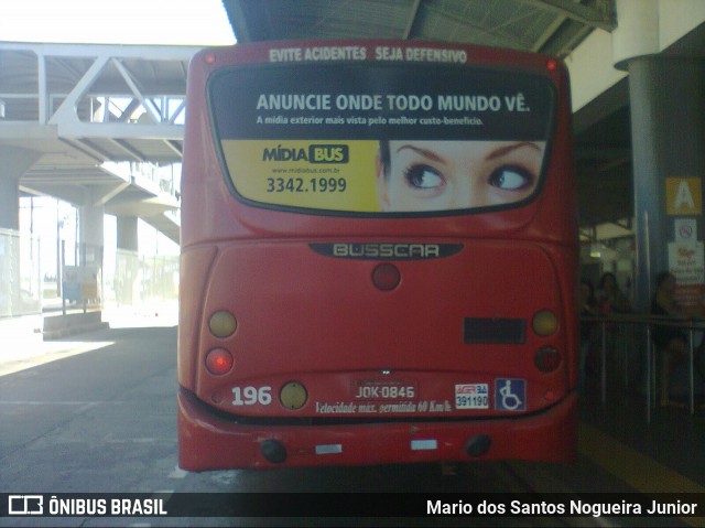 BTM - Bahia Transportes Metropolitanos 196 na cidade de Salvador, Bahia, Brasil, por Mario dos Santos Nogueira Junior. Número da foto: #7933116.