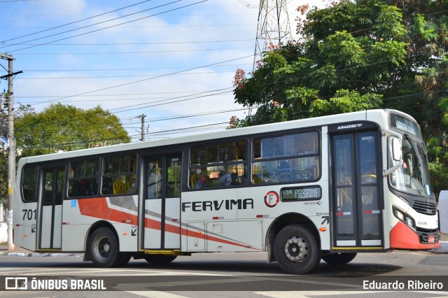 Viação Fervima 701 na cidade de Taboão da Serra, São Paulo, Brasil, por Eduardo Ribeiro. Número da foto: #7933063.