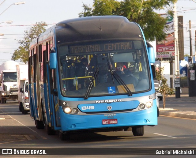 VCG - Viação Campos Gerais 1349 na cidade de Ponta Grossa, Paraná, Brasil, por Gabriel Michalski. ID da foto: 7933125.