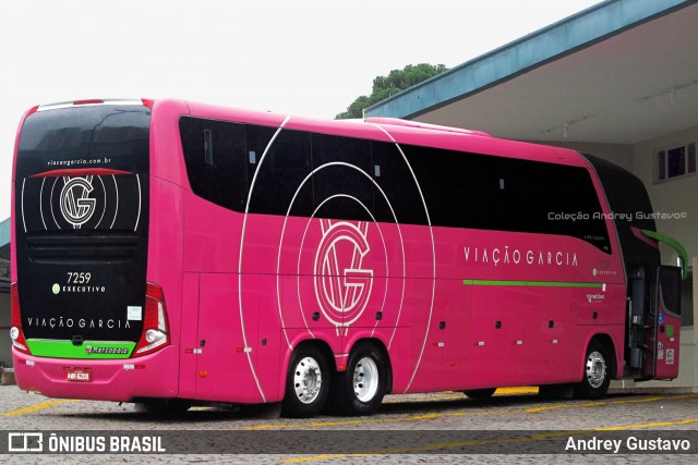 Viação Garcia 7259 na cidade de Curitiba, Paraná, Brasil, por Andrey Gustavo. Número da foto: #7934377.