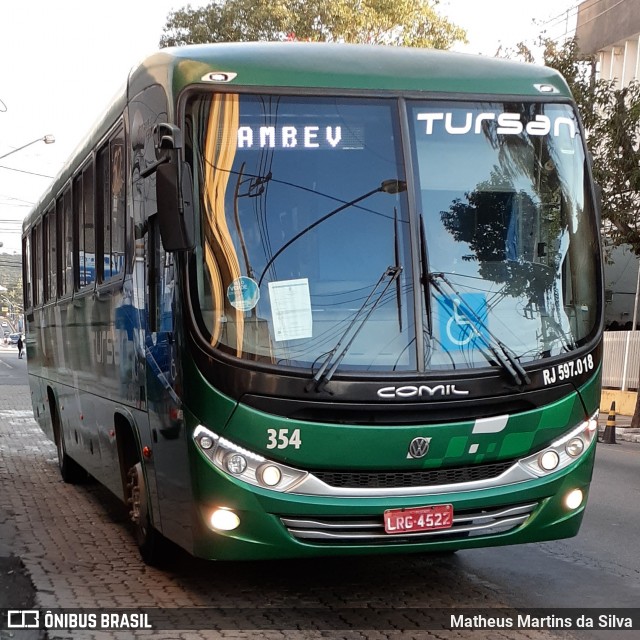 Tursan - Turismo Santo André RJ 597.018 na cidade de Volta Redonda, Rio de Janeiro, Brasil, por Matheus Martins da Silva. Número da foto: #7934594.