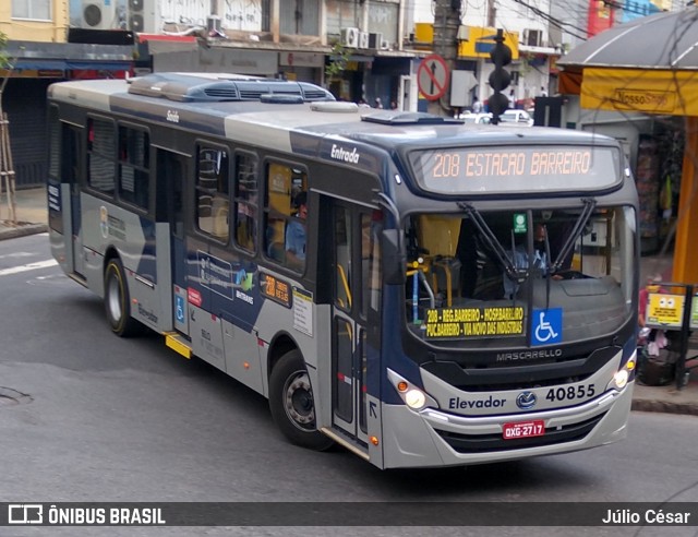 Viação Euclásio 40855 na cidade de Belo Horizonte, Minas Gerais, Brasil, por Júlio César. ID da foto: 7935186.