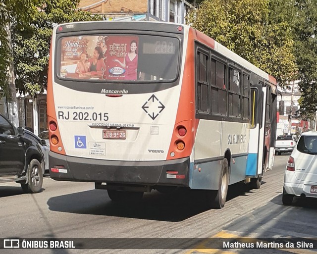 Viação Sul Fluminense RJ 202.015 na cidade de Volta Redonda, Rio de Janeiro, Brasil, por Matheus Martins da Silva. ID da foto: 7934623.