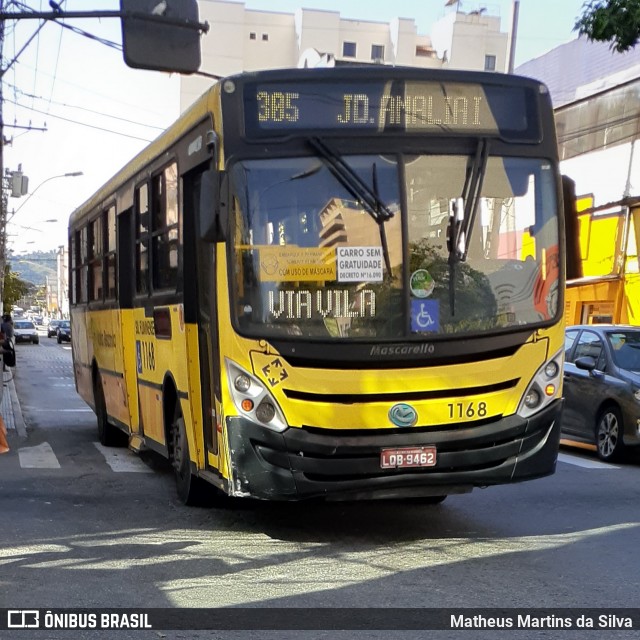 Viação Sul Fluminense 1168 na cidade de Volta Redonda, Rio de Janeiro, Brasil, por Matheus Martins da Silva. Número da foto: #7934659.
