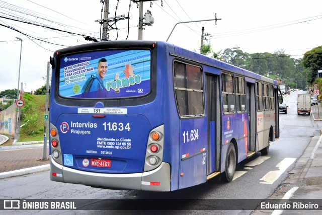 Viação Pirajuçara 11.634 na cidade de São Paulo, São Paulo, Brasil, por Eduardo Ribeiro. ID da foto: 7938173.