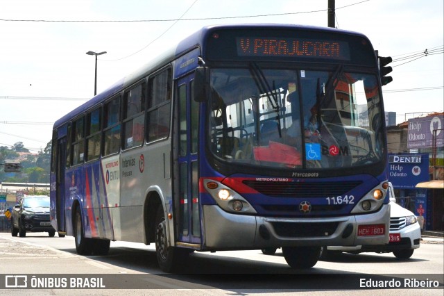 Viação Pirajuçara 11.642 na cidade de Taboão da Serra, São Paulo, Brasil, por Eduardo Ribeiro. ID da foto: 7938168.