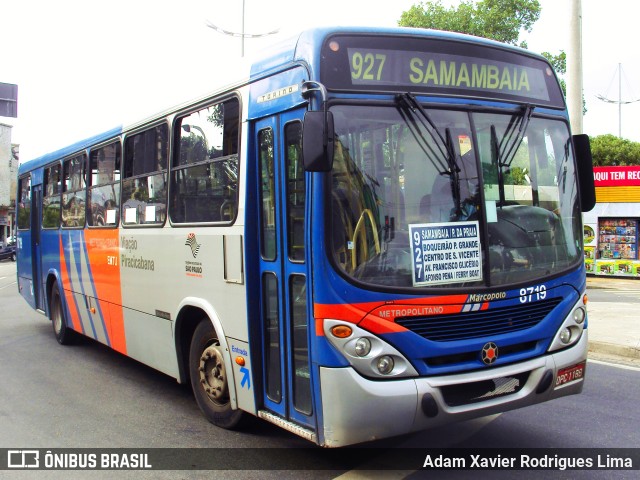 Viação Piracicabana 8719 na cidade de Santos, São Paulo, Brasil, por Adam Xavier Rodrigues Lima. Número da foto: #7936771.