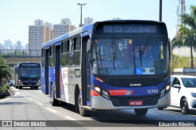 Viação Pirajuçara 11.768 na cidade de Taboão da Serra, São Paulo, Brasil, por Eduardo Ribeiro. ID da foto: 7938212.