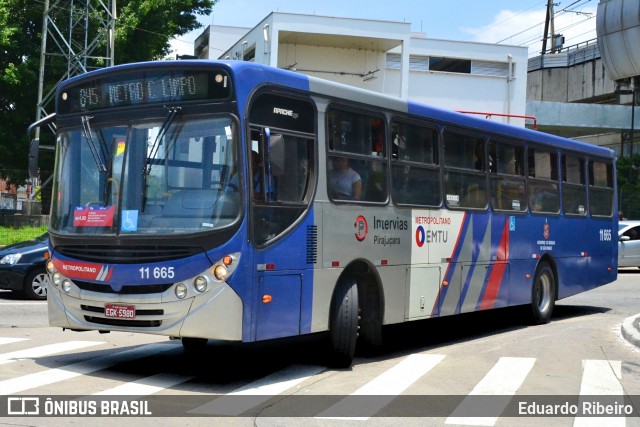 Viação Pirajuçara 11.665 na cidade de São Paulo, São Paulo, Brasil, por Eduardo Ribeiro. ID da foto: 7938190.