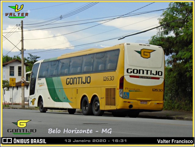 Empresa Gontijo de Transportes 12630 na cidade de Belo Horizonte, Minas Gerais, Brasil, por Valter Francisco. Número da foto: #7936870.