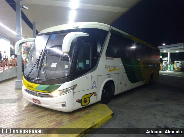 Empresa Gontijo de Transportes 7020 na cidade de João Monlevade, Minas Gerais, Brasil, por Adriano  Almeida. ID da foto: 7937677.