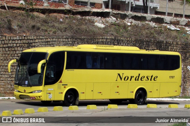 Viação Nordeste 1707 na cidade de Natal, Rio Grande do Norte, Brasil, por Junior Almeida. ID da foto: 7938143.