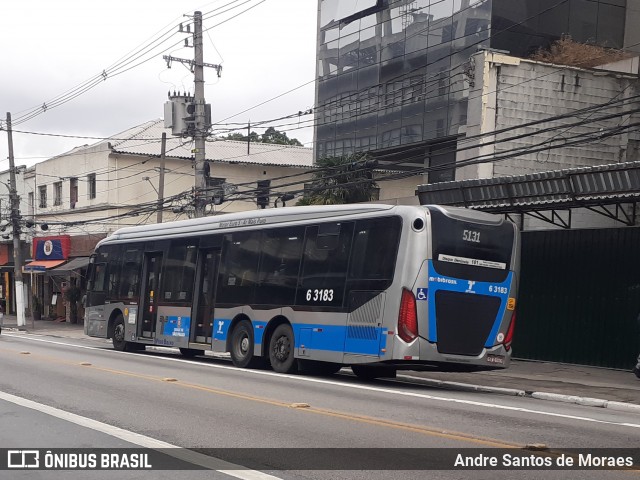 Viação Paratodos > São Jorge > Metropolitana São Paulo > Mobibrasil 6 3183 na cidade de São Paulo, São Paulo, Brasil, por Andre Santos de Moraes. Número da foto: #7939634.