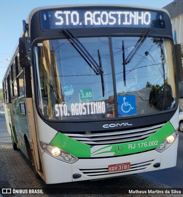 Viação Elite RJ 176.002 na cidade de Volta Redonda, Rio de Janeiro, Brasil, por Matheus Martins da Silva. ID da foto: 7938678.