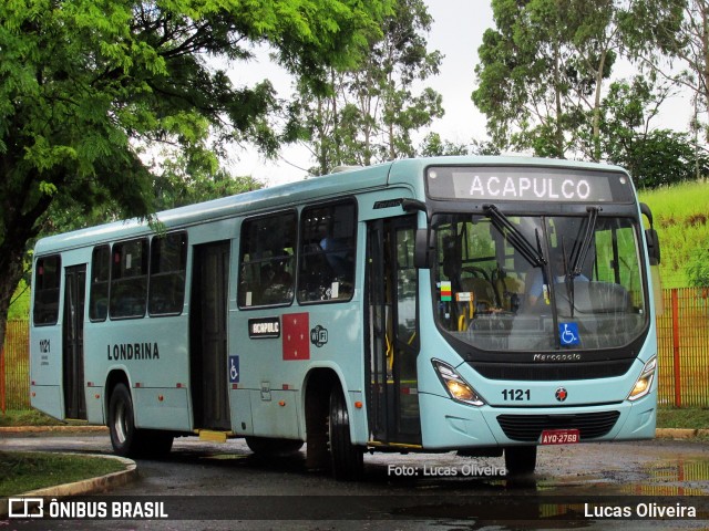 TCGL - Transportes Coletivos Grande Londrina 1121 na cidade de Londrina, Paraná, Brasil, por Lucas Oliveira . ID da foto: 7939076.