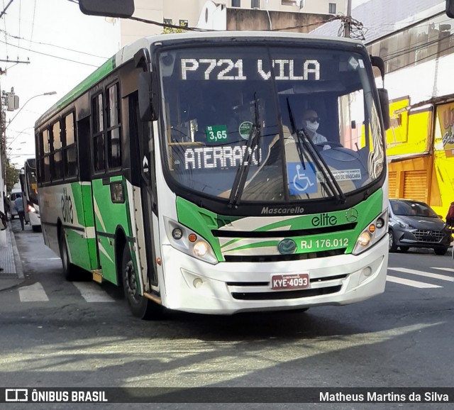 Viação Elite RJ 176.012 na cidade de Volta Redonda, Rio de Janeiro, Brasil, por Matheus Martins da Silva. ID da foto: 7938798.