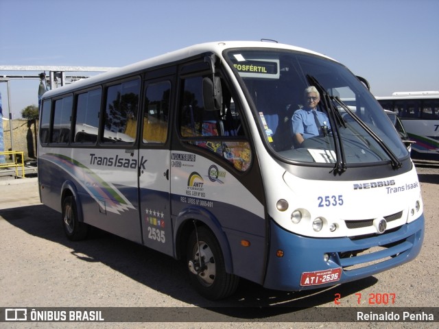 Trans Isaak Turismo 2535 na cidade de Curitiba, Paraná, Brasil, por Reinaldo Penha. ID da foto: 7939300.