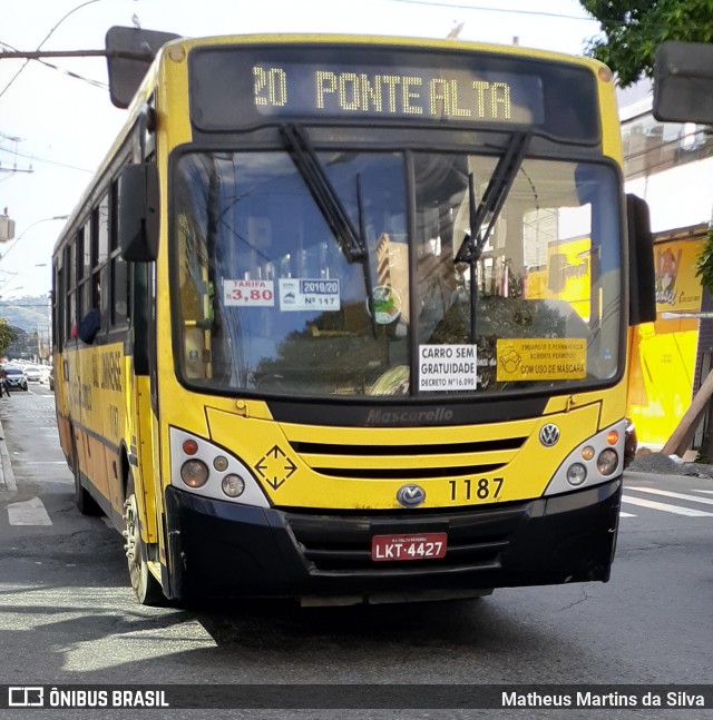 Viação Sul Fluminense 1187 na cidade de Volta Redonda, Rio de Janeiro, Brasil, por Matheus Martins da Silva. Número da foto: #7938789.