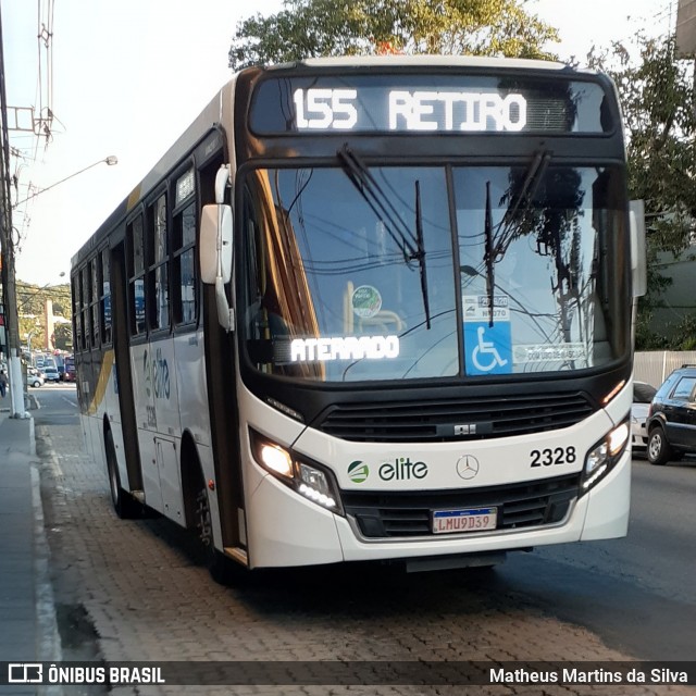 Viação Elite 2328 na cidade de Volta Redonda, Rio de Janeiro, Brasil, por Matheus Martins da Silva. ID da foto: 7938679.