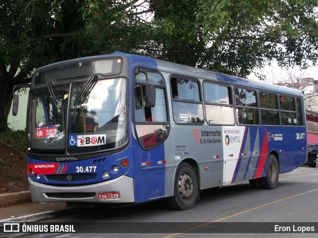 Empresa de Ônibus Vila Galvão 30.477 na cidade de Guarulhos, São Paulo, Brasil, por Eron Lopes. Número da foto: #7891211.