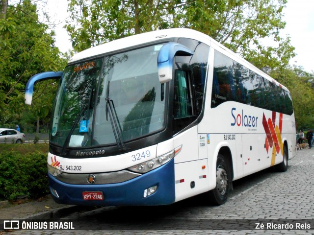 Solazer Transportes e Turismo 3249 na cidade de Petrópolis, Rio de Janeiro, Brasil, por Zé Ricardo Reis. Número da foto: #7889465.