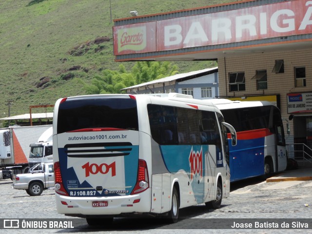 Auto Viação 1001 RJ 108.827 na cidade de Manhuaçu, Minas Gerais, Brasil, por Joase Batista da Silva. ID da foto: 7888902.