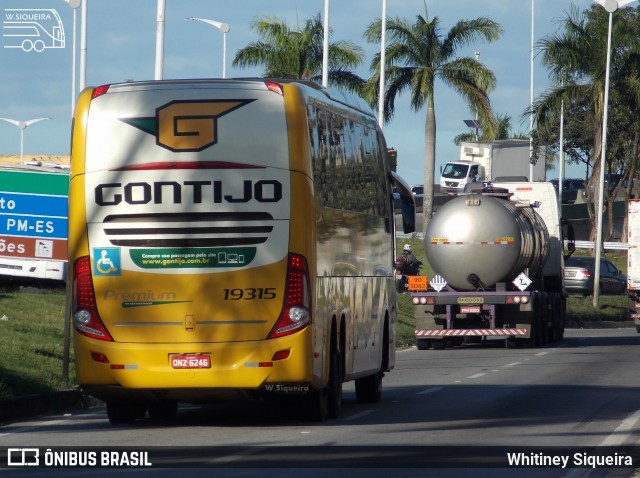 Empresa Gontijo de Transportes 19315 na cidade de Serra, Espírito Santo, Brasil, por Whitiney Siqueira. ID da foto: 7889053.