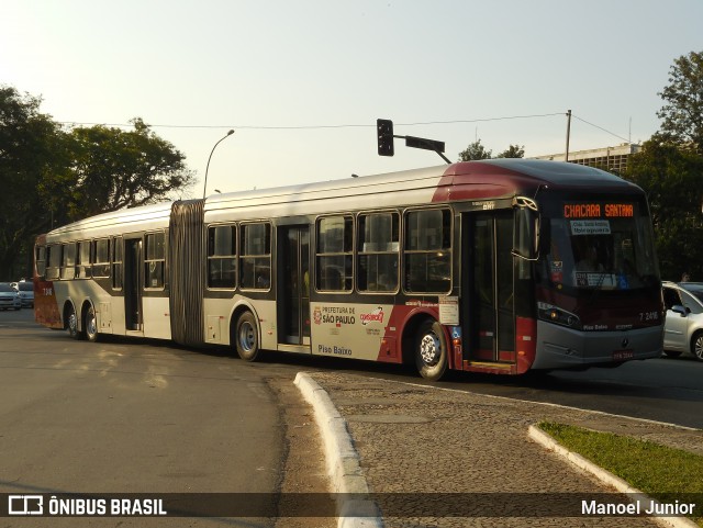 Viação Campo Belo 7 2416 na cidade de São Paulo, São Paulo, Brasil, por Manoel Junior. ID da foto: 7888920.