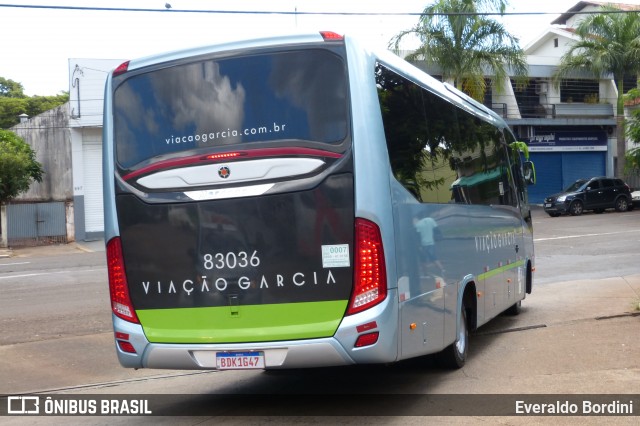 Viação Garcia 83036 na cidade de Maringá, Paraná, Brasil, por Everaldo Bordini. ID da foto: 7889312.