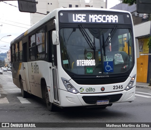 Viação Elite 2345 na cidade de Volta Redonda, Rio de Janeiro, Brasil, por Matheus Martins da Silva. ID da foto: 7889386.