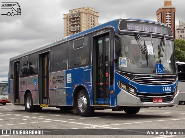 Transcooper > Norte Buss 2 6189 na cidade de São Paulo, São Paulo, Brasil, por Whitiney Siqueira. Número da foto: #7889062.