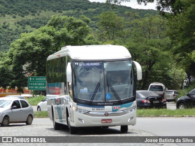 Auto Viação 1001 RJ 108.611 na cidade de Governador Valadares, Minas Gerais, Brasil, por Joase Batista da Silva. ID da foto: 7888933.