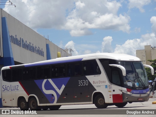 Viação São Luiz 3530 na cidade de Goiânia, Goiás, Brasil, por Douglas Andrez. ID da foto: 7891096.