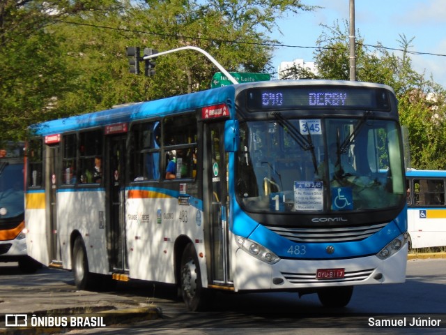 Transportadora Globo 483 na cidade de Recife, Pernambuco, Brasil, por Samuel Júnior. Número da foto: #7941664.