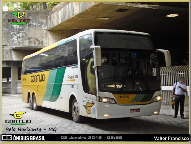 Empresa Gontijo de Transportes 11695 na cidade de Belo Horizonte, Minas Gerais, Brasil, por Valter Francisco. Número da foto: #7942005.